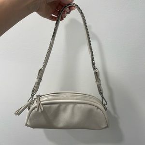 Silver chain purse